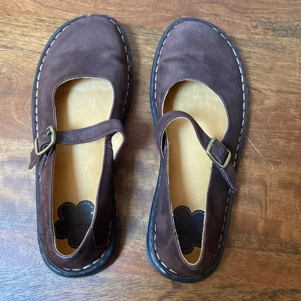 Lands' End Brown Kids Mary Jane Shoes